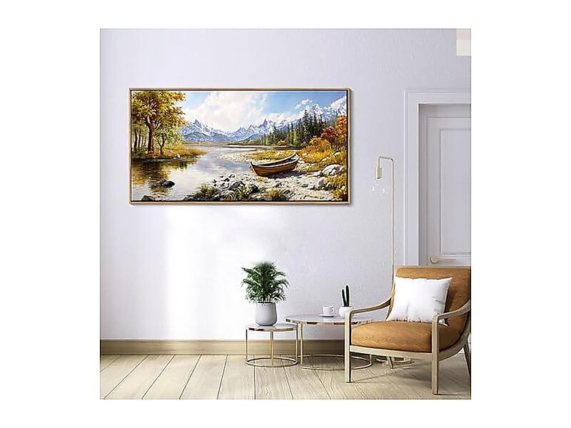 Fall Mountain Landscape Wall Art Nature Forest Canvas Living Room Bedroom Dining image number 3