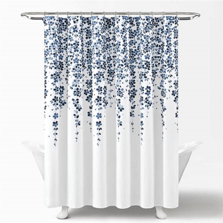 Fresh Floral Vines & Flowers Shower Curtain – Nature-Inspired Design for a Cozy Bathroom