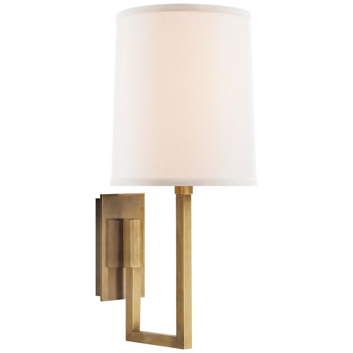 Aspect Library Sconce in Soft Brass