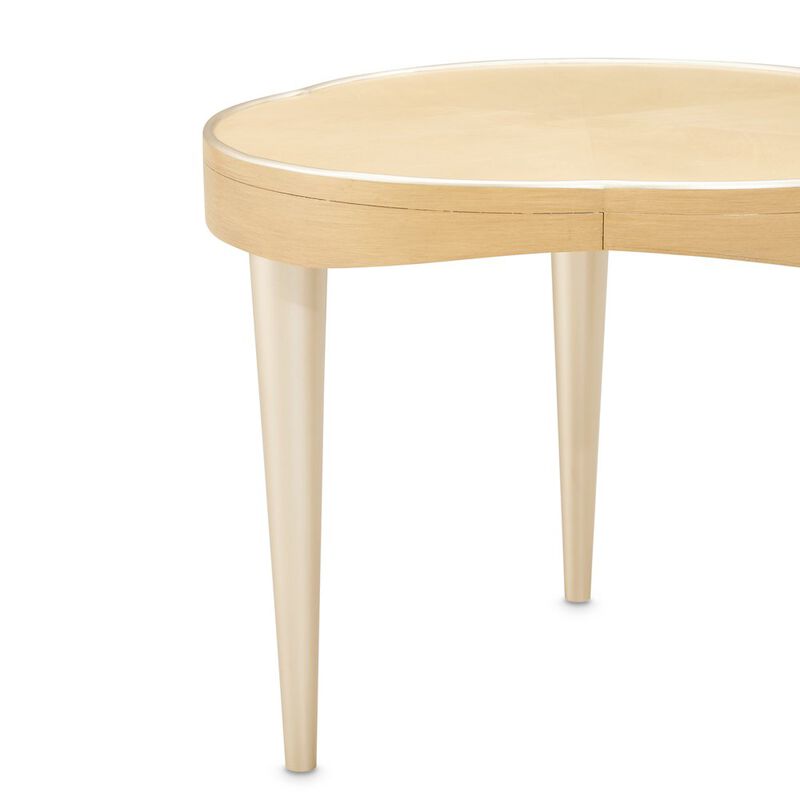 Michael Amini Camellia Field End Table - Caramel image number 2