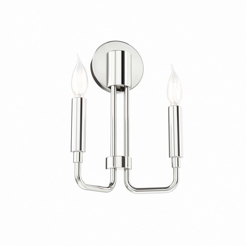 Modway Rekindle 2-Light Wall Sconce in Polished Nickel image number 0