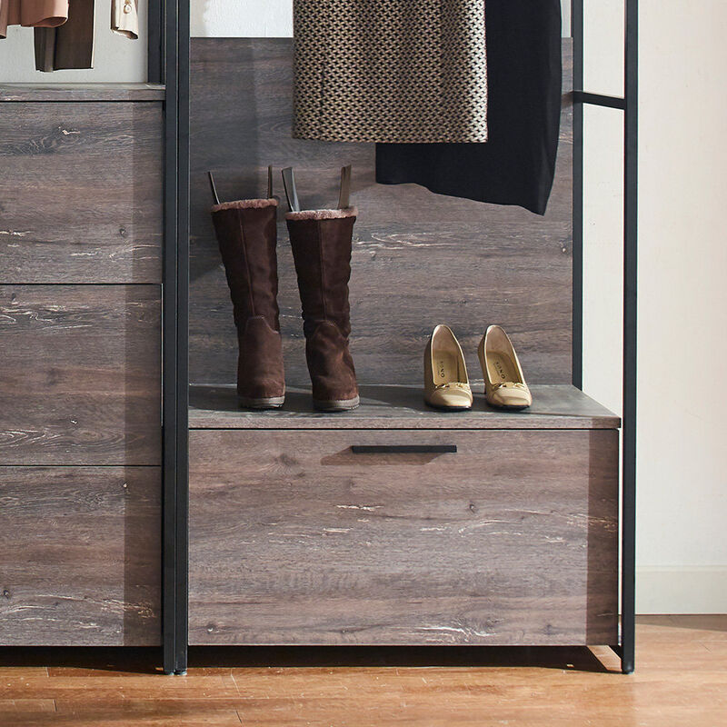 FC Design Klair Living Wood Walk-in Closet System