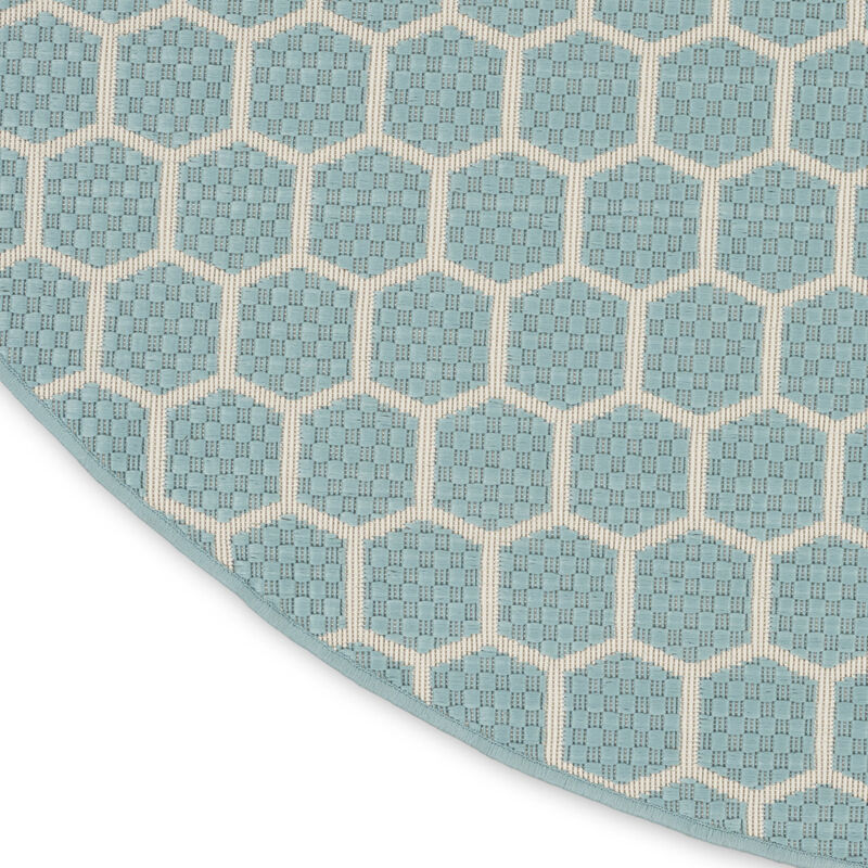 HomeRoots Geometric Indoor Outdoor Area Rug image number 4