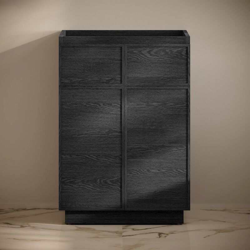 St. Tropez 24" Freestanding Bathroom Vanity Cabinet without Top in Black Oak image number 5