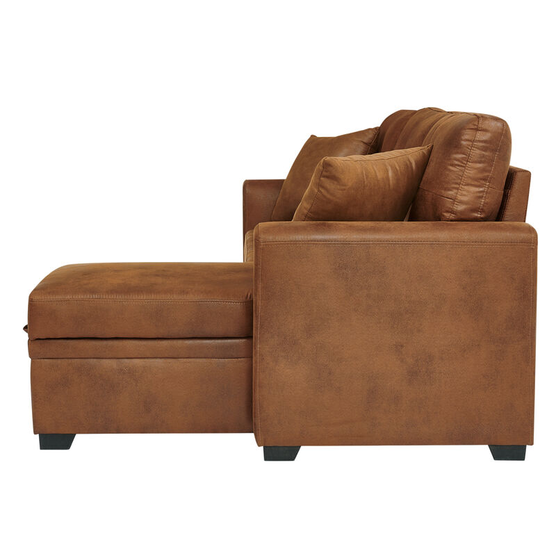 Jomple Foil Fabric Sectional Sleeper sofa image number 9