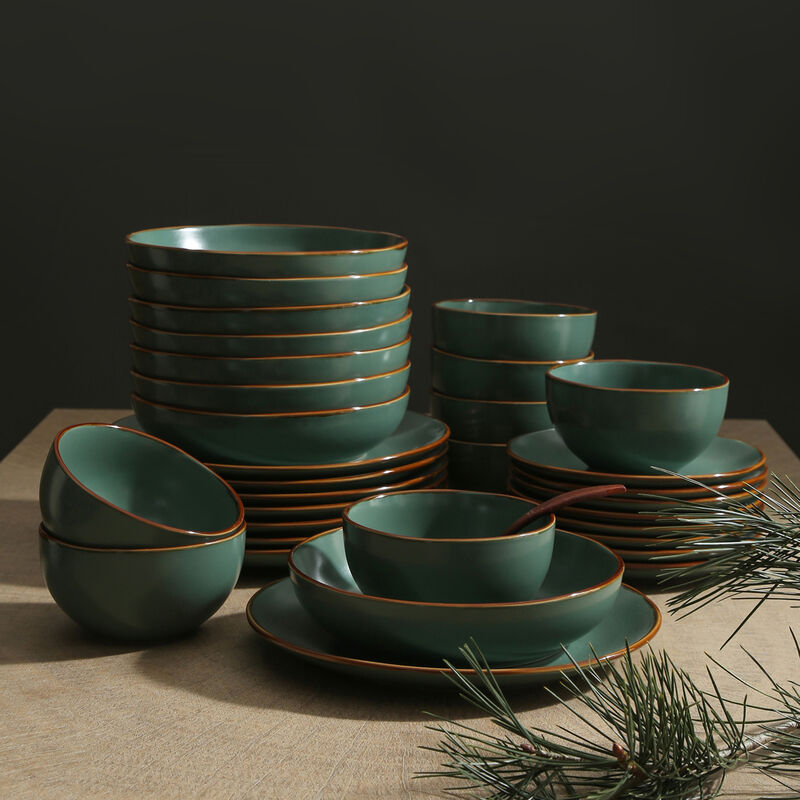 Stone Lain Brasa Stoneware 32 Piece Dinnerware Set