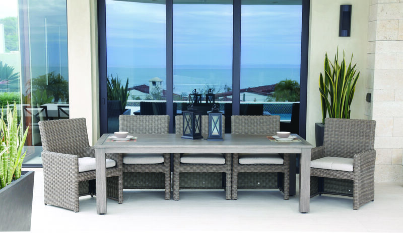 Coronado Dining Chair in Canvas Flax w/ Self Welt