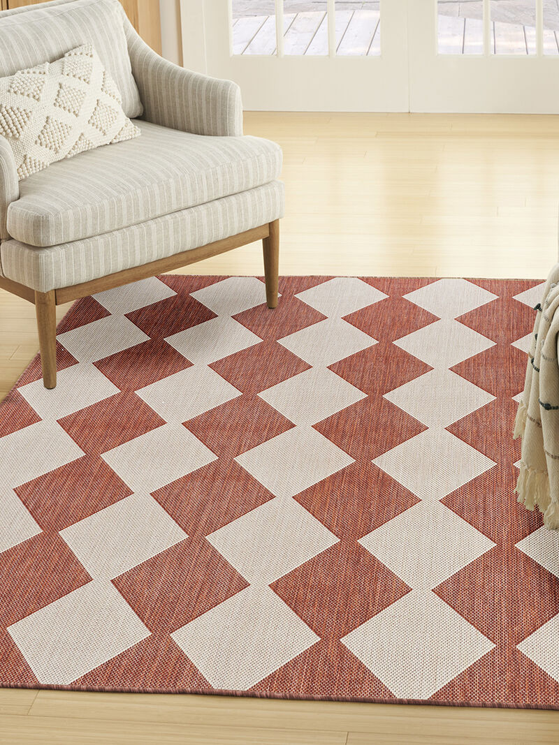 Positano POS04 Terracotta 4' x 6' Rug