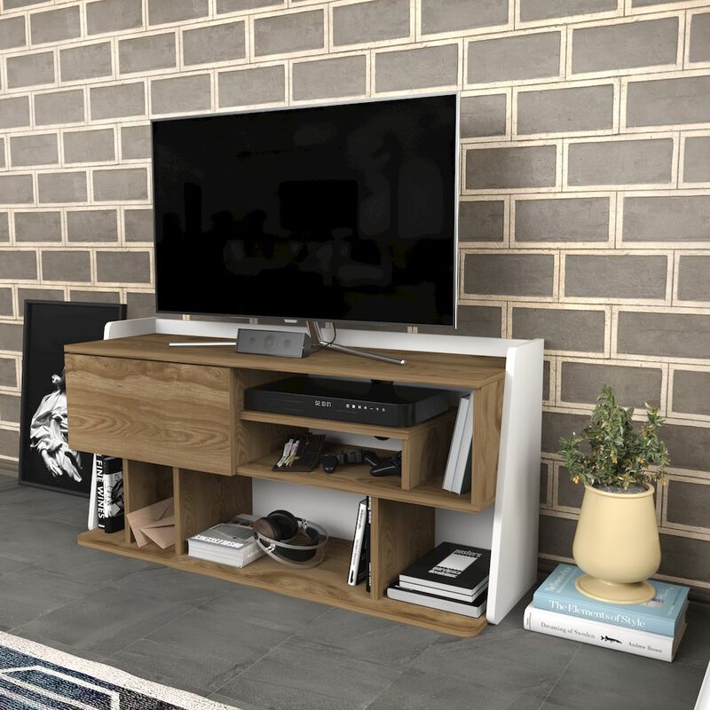 Decorotika Raca Tv Stand Oud Oak White