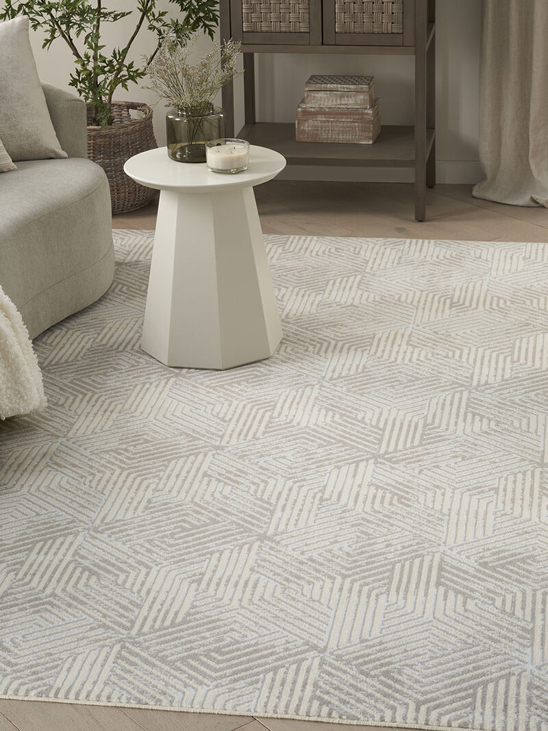 Grafix GRF39 Gray 3'9" x 5'9" Rug