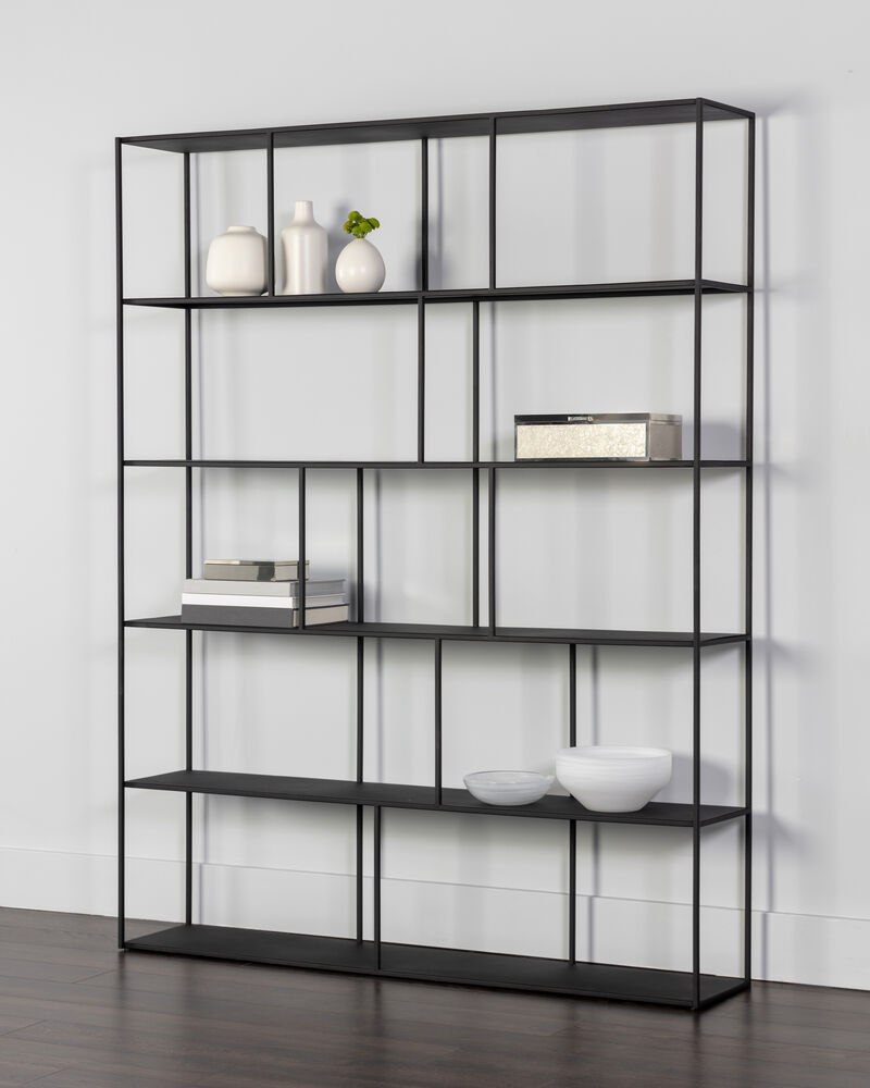 Jareth Extra Large Black Bookcase image number 1