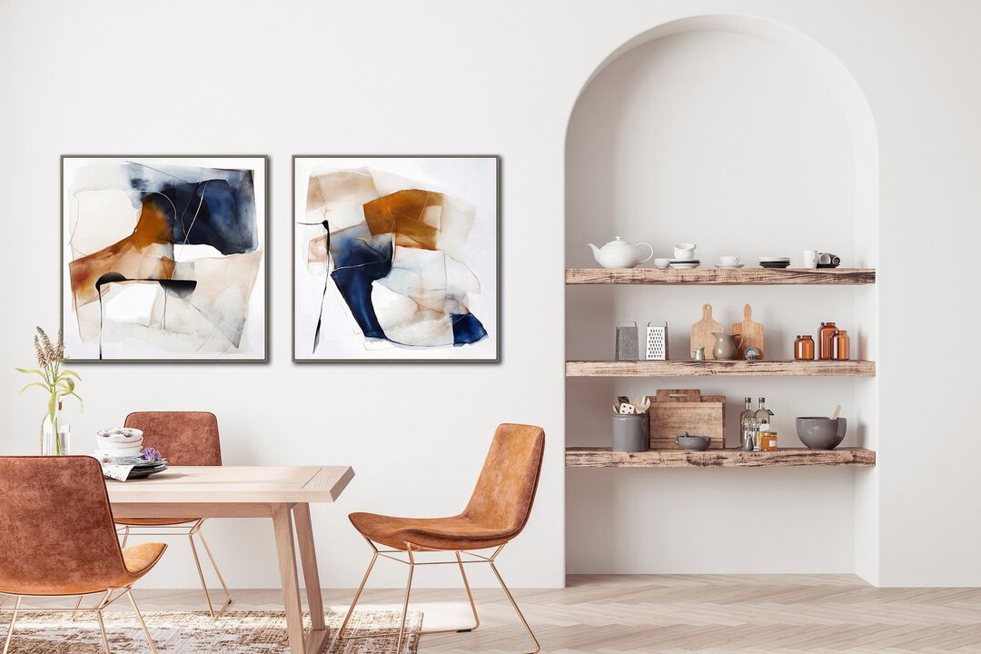 Geometric Musing (Set of 2)