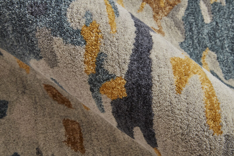 Everley 8644F Gray/Yellow/Blue 8' x 10' Rug image number 7