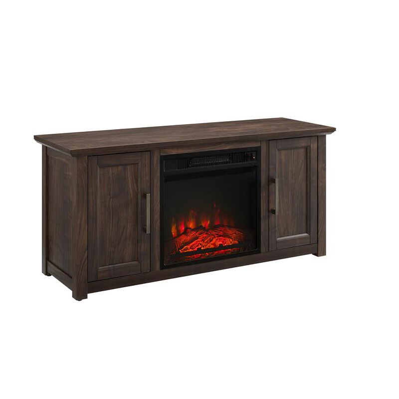 Crosley Furniture Camden Low Profile Fireplace TV Stand For 50+ Inch TV