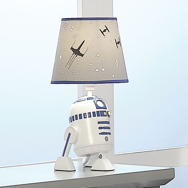 Lambs & Ivy Star Wars Classic Hand Painted R2-D2 Lamp with Shade & Bulb