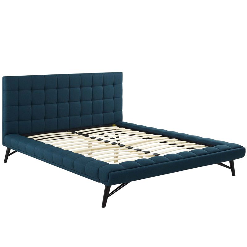 Modway - Julia Queen Biscuit Tufted Upholstered Fabric Platform Bed image number 2