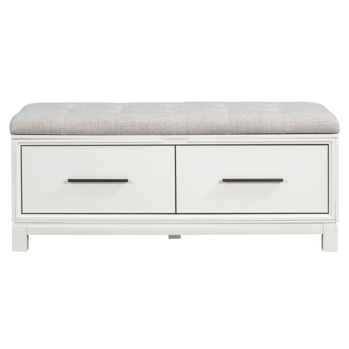 Clihome Shoe Bench with Removable Cushion, Entryway Bench with Hidden Storage for Living Room, Entryway, and Hallways (Natural)