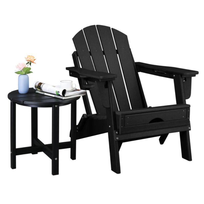 Single-Layer Round Side Table Modern Accent Table for Living Room, Bedroom, or Patio