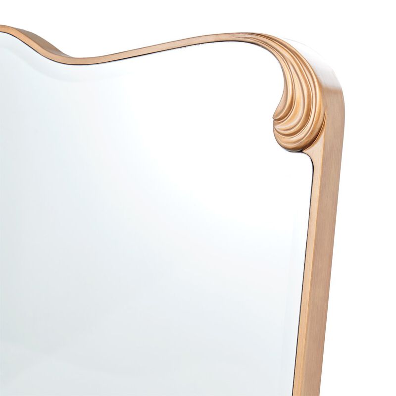 Michael Amini Camellia Field Dresser Mirror - Warm Pecan