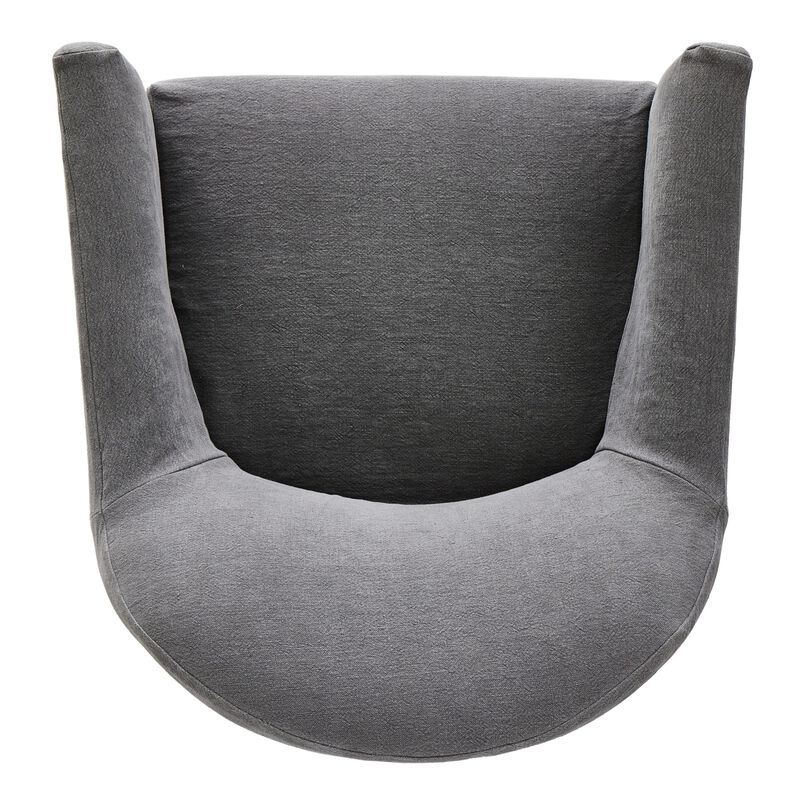Lowell Broadway Denim Slipcover Swivel Chair