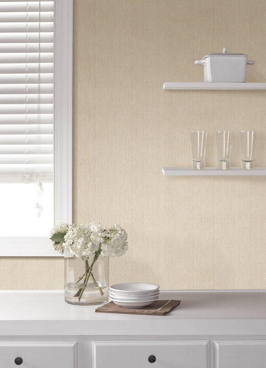 Sunshower Ivory Stria Wallpaper