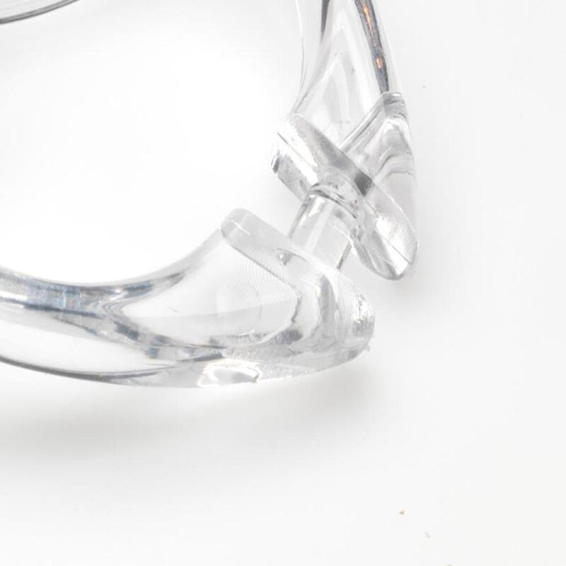 Carnation Home "Snap" Plastic Shower Curtain Hooks in Super Clear