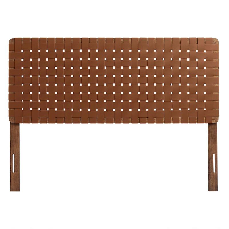 Sparta Weave Vegan Leather Full Headboard image number 0
