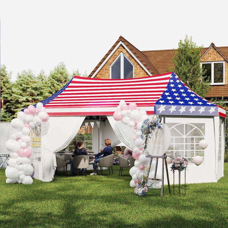 Hivvago 22.3x16.4 Event Tent with 2 Doors image number 7