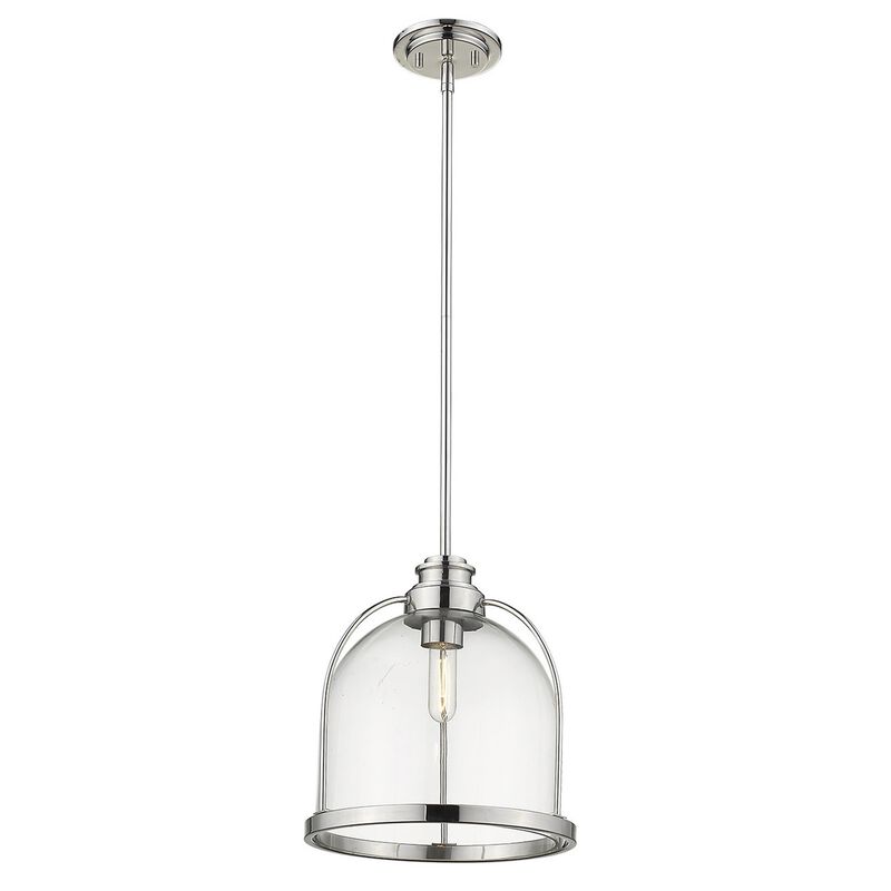 Hivvago Stanton 1-Light Polished Nickel Pendant
