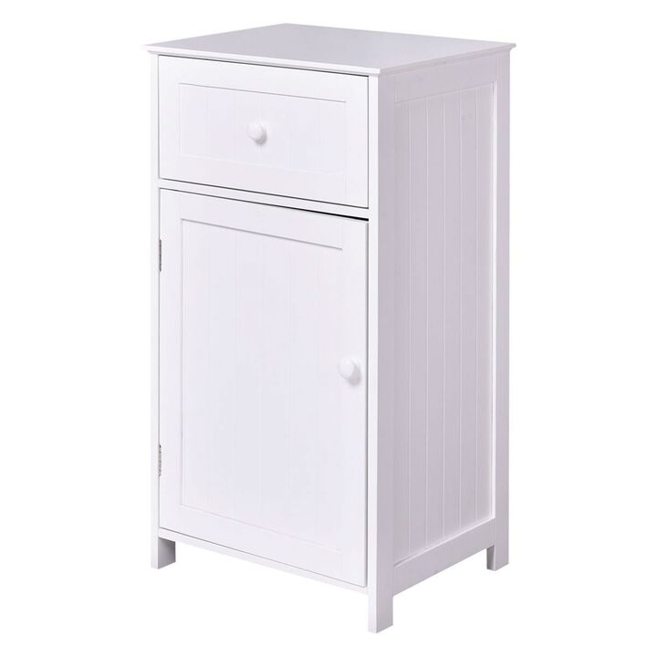 Bathroom Floor Storage Cabinet with Water-Resistant Finish