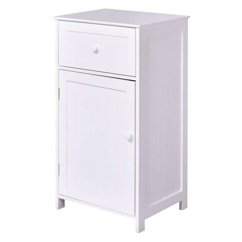 Bathroom Floor Storage Cabinet with Water-Resistant Finish