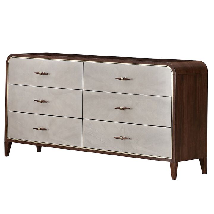 Michael Amini Houston Dresser - Walnut