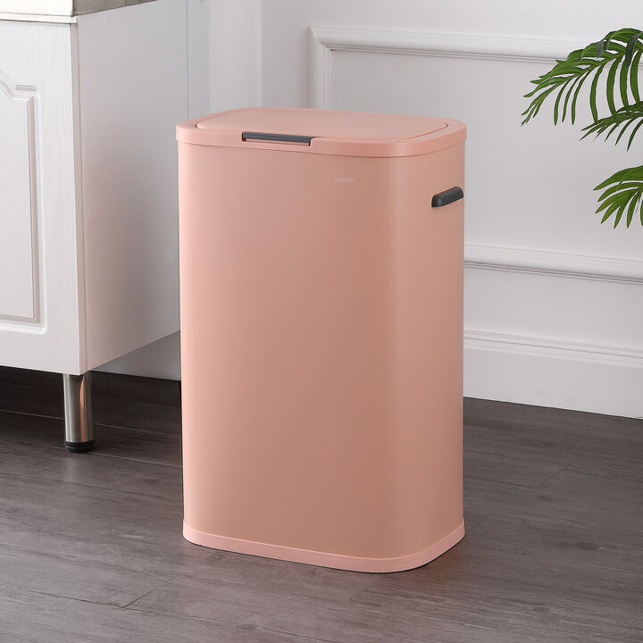 Tammi Kitchen 14.5-Gallon Slim Metal Push Button Trash Can