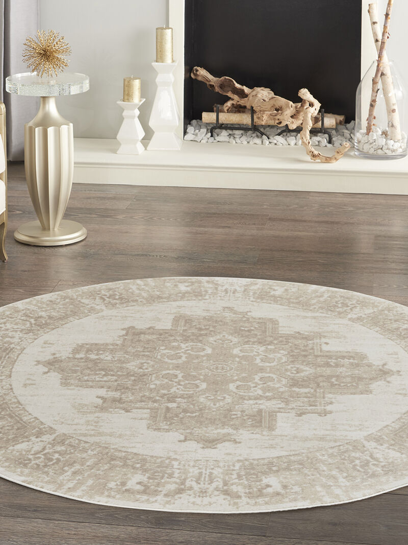 Grafix GRF14 Ivory/Beige 8'6" x 12' Rug image number 5
