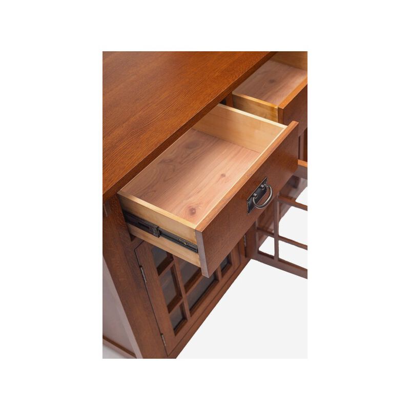 Crafters and Weavers Craftsman Mission Solid Oak Sideboard - 65 - Michael's Cherry image number 1