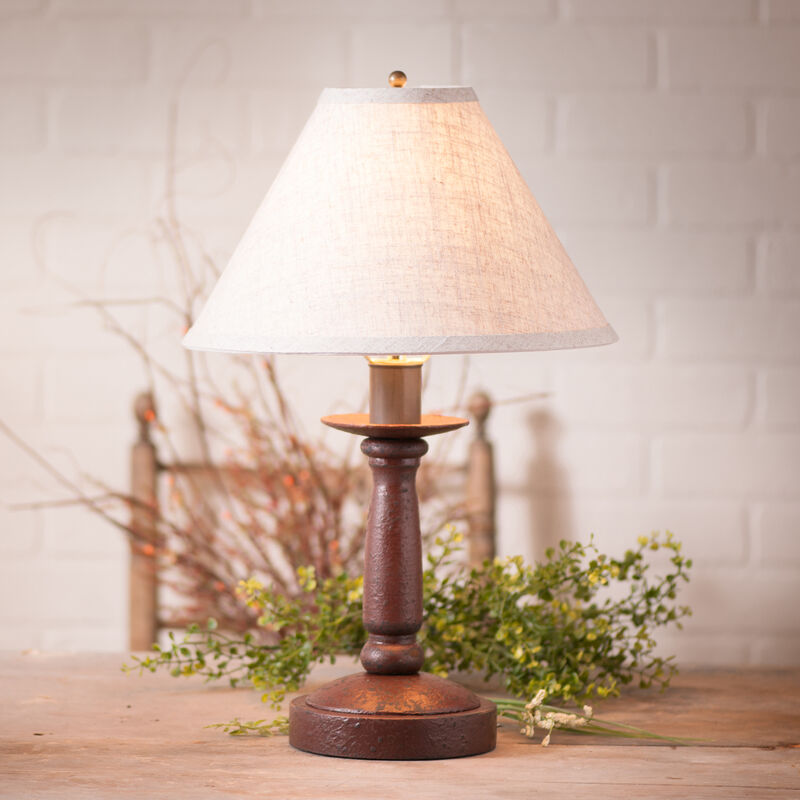 Butcher's Lamp in Americana Red with Shade image number 1