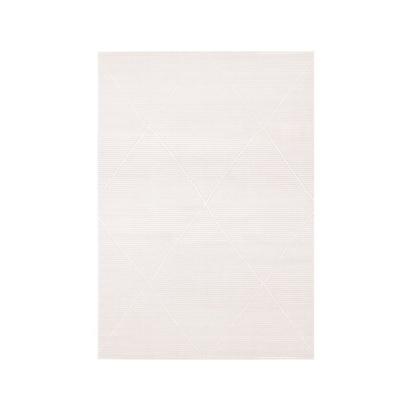 Novelle Home Logan Striped Trellis Soft Cream Area Rug, 5'3 X 7'7 image number 0