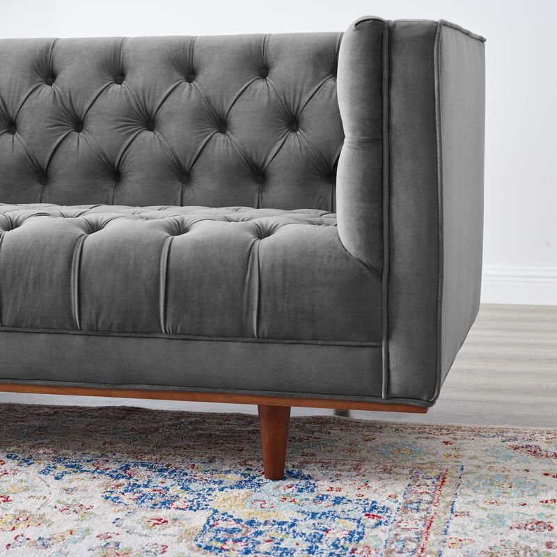 Elation Tufted Performance Velvet Sofa image number 7