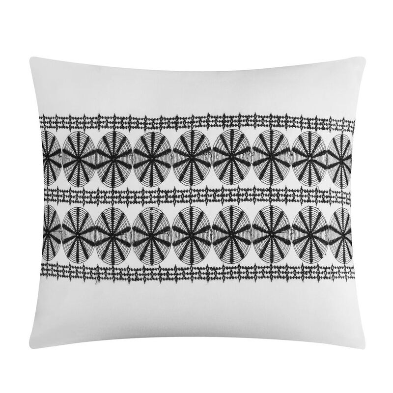 Chic Home Addison Comforter Set Jacquard Chevron Geometric Pattern Design Bed In A Bag White, Queen