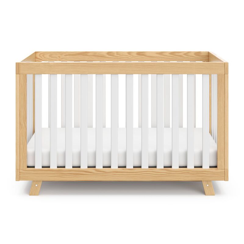 Storkcraft Beckett 3-in-1 Convertible Crib (Natural with White)