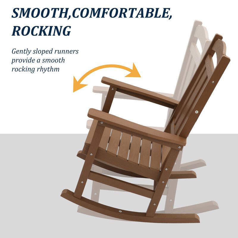 Hivvago All-Weather Folding Adirondack Chairs image number 3