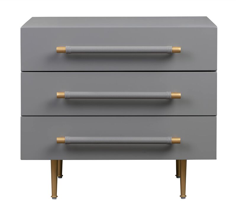 Casafoyer Trident Grey Nightstand