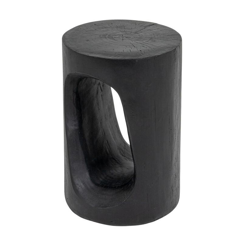 Magnesium Oxide Indoor Outdoor Accent Table, Black image number 0