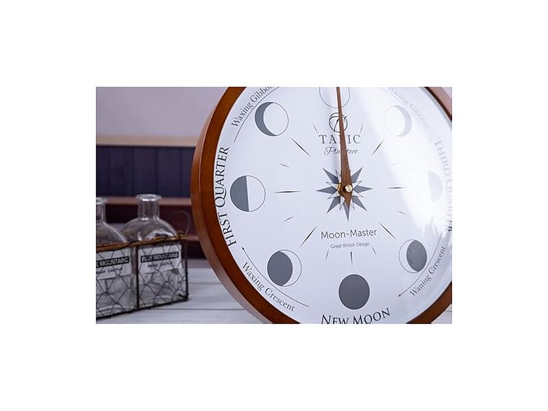 Planeteco Moon Master Precision Lunar Wall Clock Home Decor image number 3