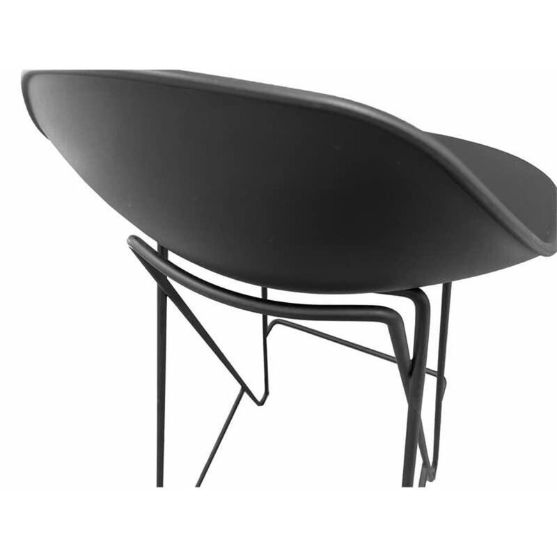 Pangea Home Albert Barstool Black (Set Of 2)