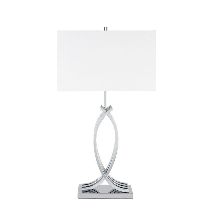 Unity Table Lamp Chrome Metal LED Light