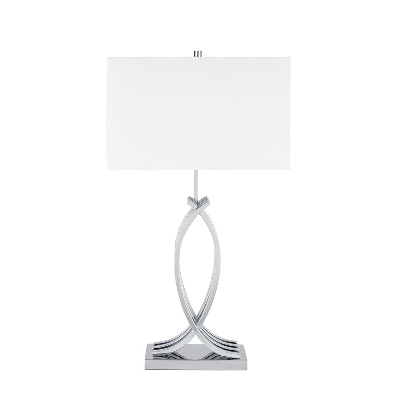 Unity Table Lamp Chrome Metal LED Light