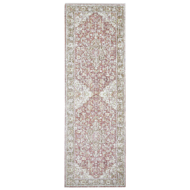 HomeRoots Medallion Runner Rug