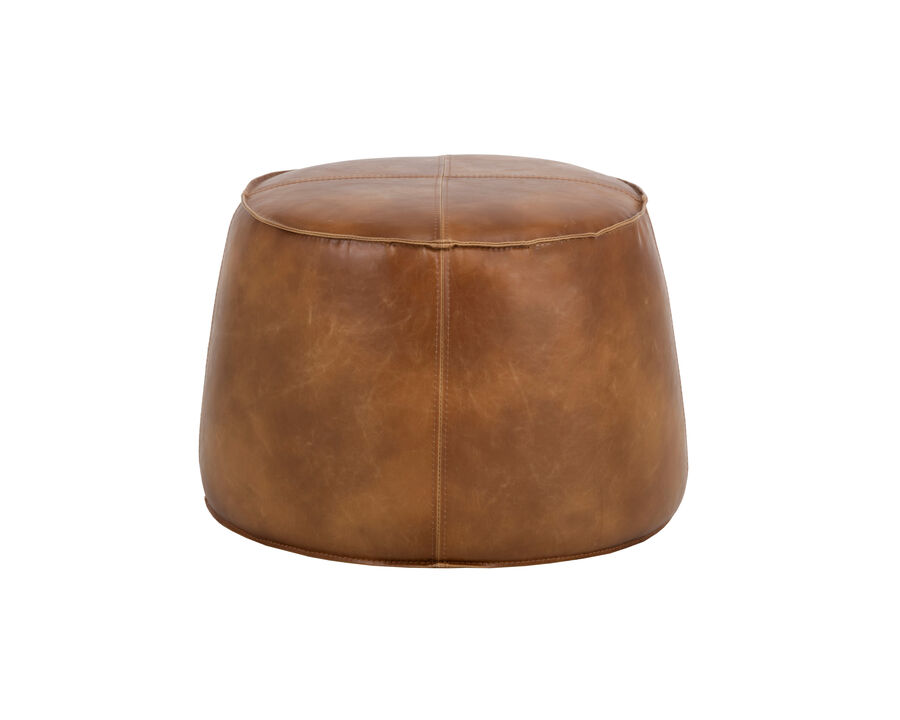 Everly Tobacco Tan Ottoman