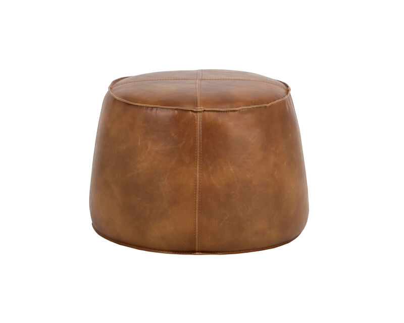 Everly Tobacco Tan Ottoman image number 1